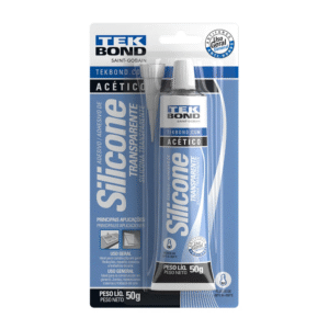 SILICONE ACÉTICO INCOLOR TEKBOOND BISNAGA 50G.