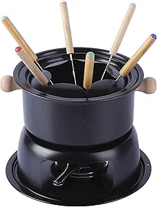 CONJUNTO FONDUE LUCERNA PRETO 11 PEÇAS