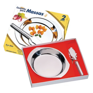 CONJUNTO PARA MASSAS INOX 2 PEÇAS GOLDEN INOX