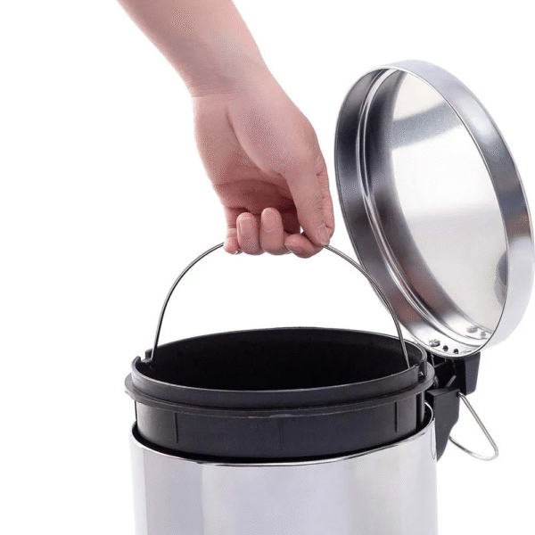 LIXEIRA INOX COM PEDAL 20L DCASA - Imagem 5