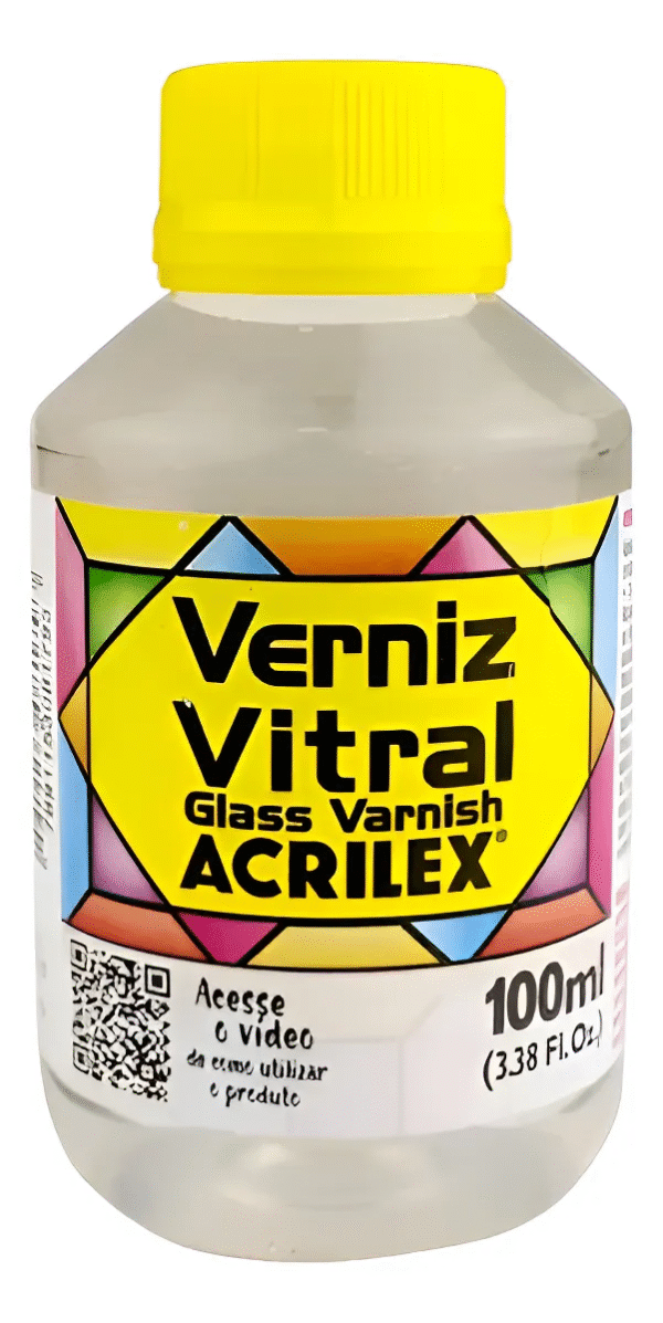 VERNIZ VITRAL 100 ML - ACRILEX BRANCO