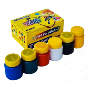 TEMPERA GUACHE 6 CORES 15ML ACRILEX