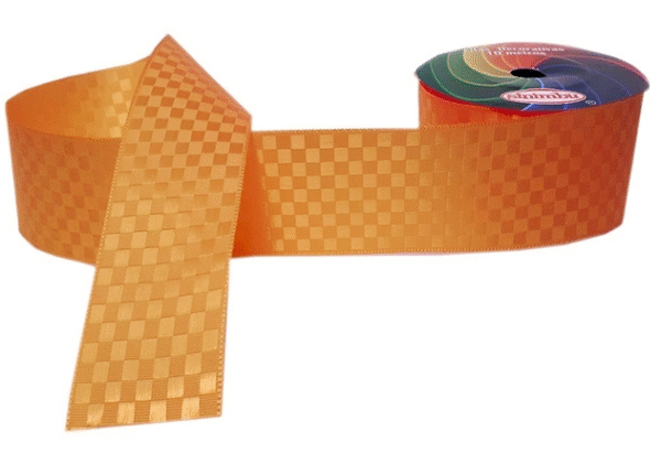FITA POLIÉSTER 3,8 CM - ESTAMPA QUADRICULADA