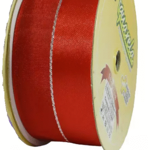 FITA CETIM 3,8 CM - VINHO/GOLD