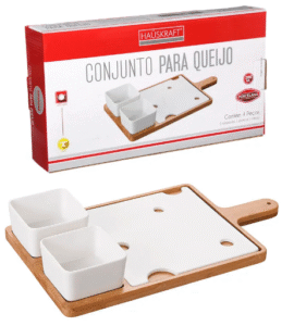 CONJUNTO PARA QUEIJO PORCELANA