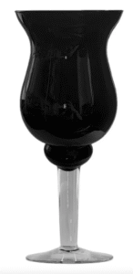 VASO VIDRO PRETO DECORAÇÃO