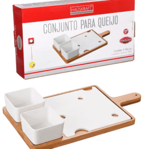 CONJUNTO PARA QUEIJO PORCELANA