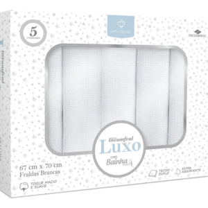 FRALDA LUXO 05 UNIDADES COM BAINHA