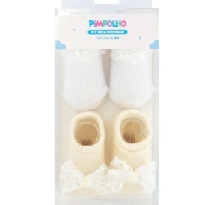 KIT MEIAS FESTINHA RN PIMPOLHO 2 PARES